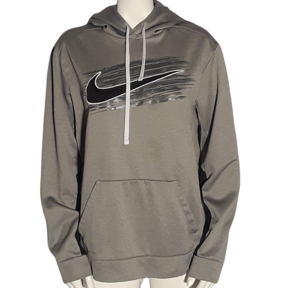 Nike Gray and Black Hoodie Pullover